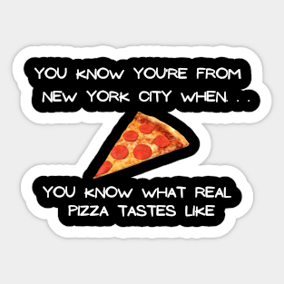 NYC Pizza 2 (Dark Colors) Sticker